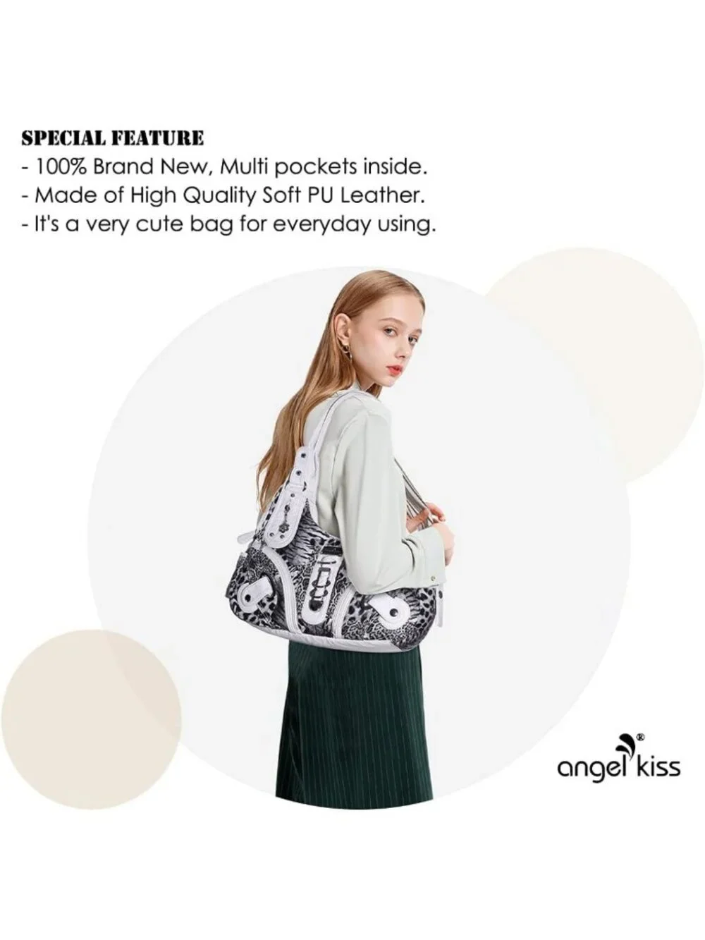 Stylish Large Hobo Shoulder Bag for Women - Versatile Daily Satchel Purse